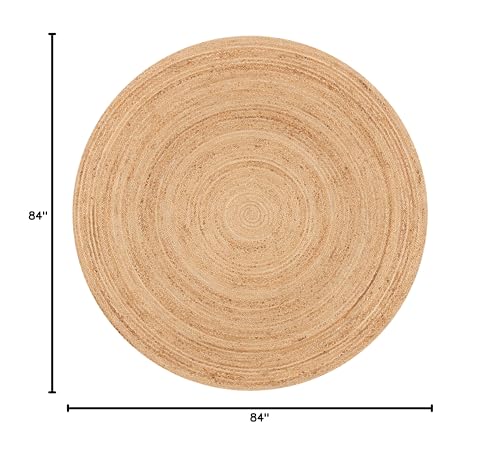 Tapete decorativo redondo de fibras naturales Safavieh 7 pies miniatura 2