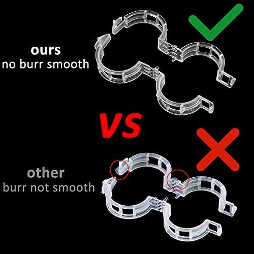 200 Pcs Plastic Trellis Plant Support Clips for Support, Grape and Tomato Vine, Vegetables Plants, Garden Clips to Grow Upright Makes Plants Healthier