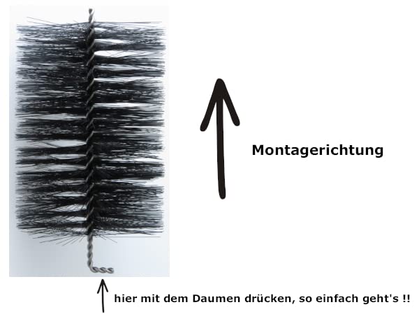 MEISSNER 50x Spatzenbürsten Ø 9cm Marderschutz, Nistschutz, Vogelabwehr, Spatzenabwehr