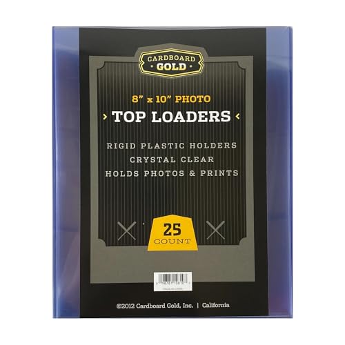 Cardboard Gold 8" x 10" Photo Top Loaders (250ct Case) - Next Generation Archival Protection