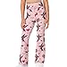 Tutolipy Girls Valentines Leggings Size 6 Fashion Casual Heart Pants Hummingbird Flare Leggings Plus Size Tummy Control Bell Bottom Pants for Holiday Party, Pink