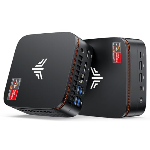 KAMRUI Mini PC, AMD Ryzen 7 6800H Mini Gaming Computers(8C/16T, Max 4.7GHz), 32GB RAM 512GB SSD Micro Desktop Computer, Triple Display, WiFi 6, BT5.2, 2.5Gbps LAN, Small PC Office Home Ryzen