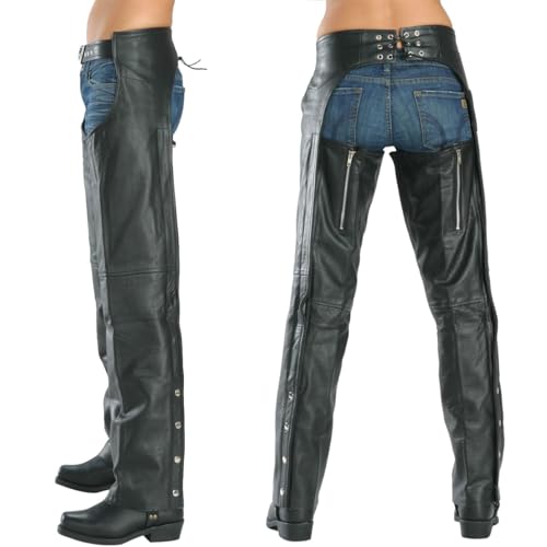 Xelement 48844 7553 Women'S Black 'Advanced Dual Comfort' Leather Chaps thumb #1