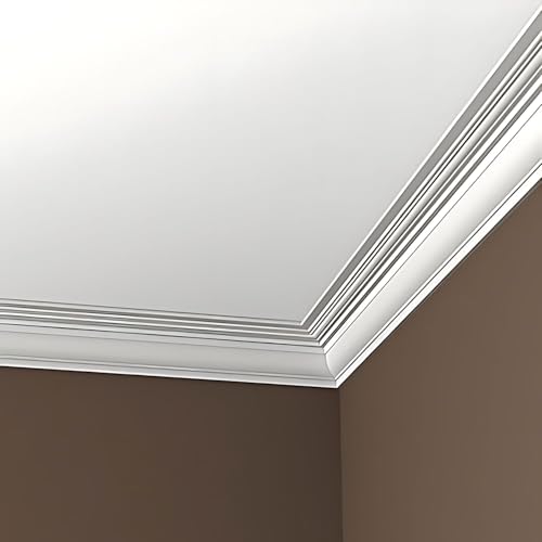Cornisa flexible Profhome 150179F para decorar paredes curvadas y techos continuos 4