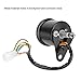 KIMISS 12V Universal Motorcycle Odometer,LED BacklightMotorcycle Dual Odometer Speedometer Gauge Kit Cafe Racer Motorcycle Speedometer mph