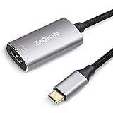 USB C to HDMI Adapter 4K @60Hz,MOKiN USB C(Type C) To HDMI Adapter with Aluminum Case For Macbook,Chromebook Pixel,Dell XPS 12/13/15 And More With Gold-Plated HDMI Port,Support 4K UHD