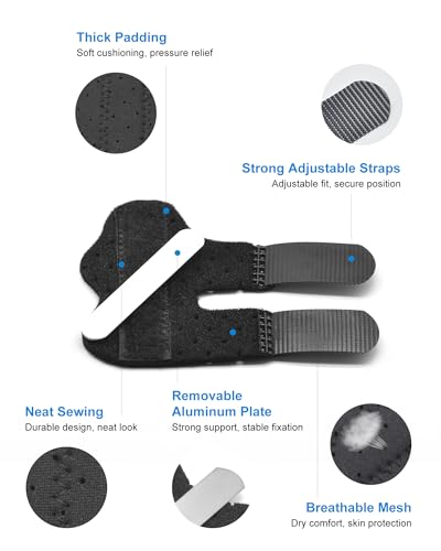 Image of Finger Splints, Trigger Finger Brace, 3PCS, 3 Sizes, Black
