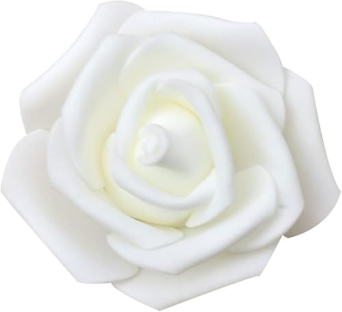 Miniatura 3 de 60 rosas artificiales de rosas artificiales para ramos de bricolaje, bodas, fiestas, baby shower, decoración del hogar