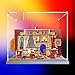 Produktbild Acryl-Displaybox kompatibel mit LEGO 76409 Modell, Displaybox, staubdichte Box, Aufbewahrungsbox (kein Bausteinmodell) (Basis aus Walnussholz)