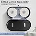 Twin Jumbo Roll Toilet Paper Dispenser, Commercial 9” Double Toilet Paper Holder Wall Mount, Industrial Tissue Dispenser with Key Lock, Tissue Holder with Dual Dispenser for Bathroom