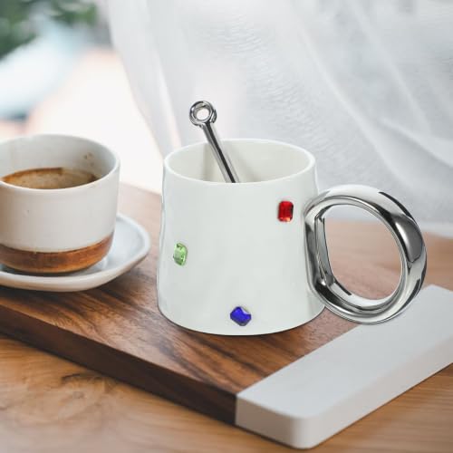 Taza de cerámica elegante y resistente con acabado suave para té 6