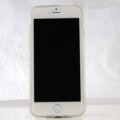 VCOER iPhone 6 Funda 4.7 " - La Piel de TPU Protector de la Cubierta Suave Carcasa de Silicona Caso para iPhone 6 4.7 pulgadas - El Totem Flores Verde