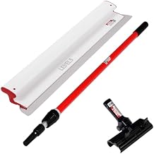 LEVEL5 Composite Skimming Blade Combo, 32" Blade + 49" - 87" Extension Handle | Smoothing/Knockdown Drywall Knife | Composite Plastic & European Stainless Steel Construction | 5-432C