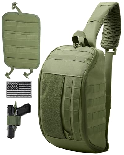 DBTAC 9L ^NeBJV_[obO ? ToCo~}Lbg&gE}pbN EMS/EMTp BL[&AEghAsp, O[(OD green), 15" x 8" x 6" Tactical Sling Bag, ~^[N