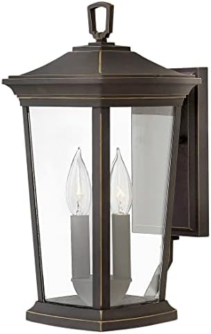 Hinkley Bromley Two Light 4W LED Small Wall Mount Lantern, Oil Rubbed Bronze