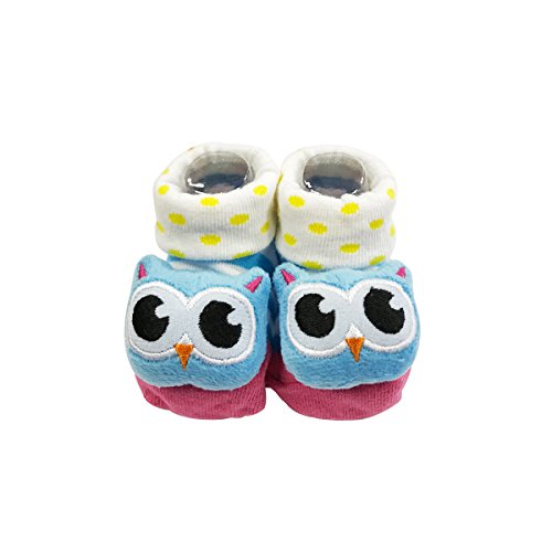 Wrapables Cute 3D Cartoon Anti-Skid Baby Booties Sock Slipper Shoes (Set Of 6)Assorted, One Size #TOP4