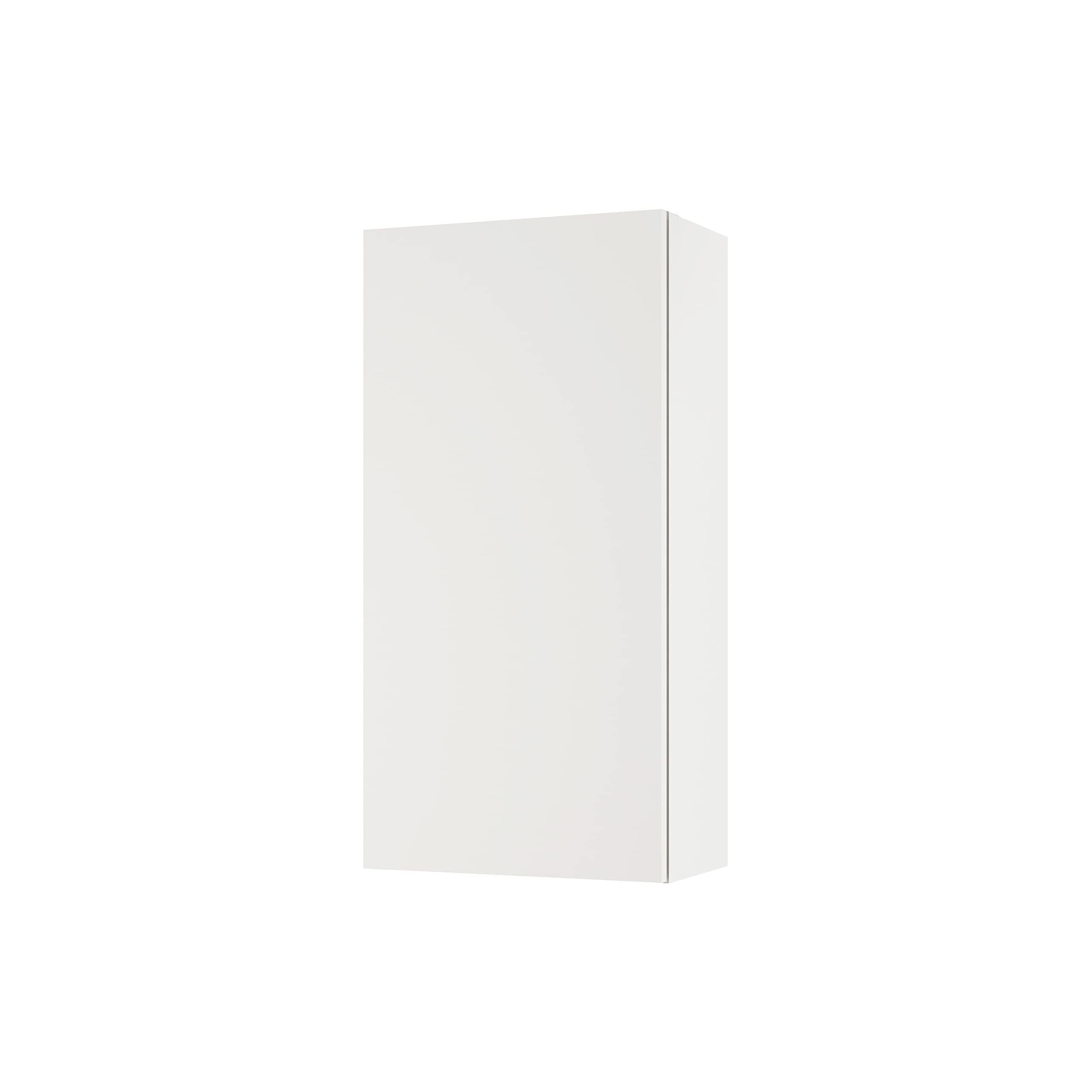 Baikal Armario Auxiliar Multiusos, Ideal para el baño o Espacios pequeños. Mueble de fácil instalación. Melamina 16mm. Mueble MONTADO. 1 Puerta Blanco