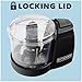 Kitchen Selectives Mini Chopper by Select Brands - Mini Electric Food Chopper for Kitchen Appliances - Features Dishwasher-Safe Parts - Chops, Minces & Dices - 1-1/2 Cups, Black