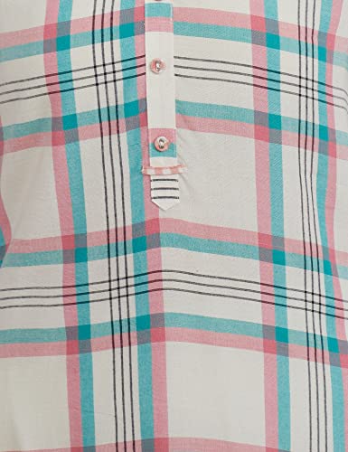 Image of Max Women Checked Round Neck Straight Kurta