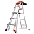 Little Giant Ladders, Select Step with AirDeck Accessory, 5-8 foot, Stepladder, Aluminum, Type 1A, 300 lbs weight rating, (15125-001)