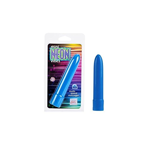 CalExotics Mini Neon Multi-Speed Vibe Blue