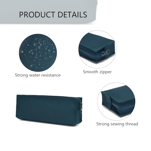 Image of Oxford Fabric Pencil Case Lightweight and Durable Ideal Pencil Pouch (Royal blue /Oxford,Oxford Fabric)