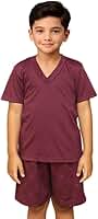 Pijama Masculino Infanto Juvenil Gola V Manga Curta Conjunto Menino Criança Macio Dormir Verão