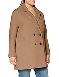 camel mantel damen blau Mid-Oberschenkeljacke Pimkie Damen MTW20 CSPHYNX Wollmischungs-Mantel, Camel, Medium