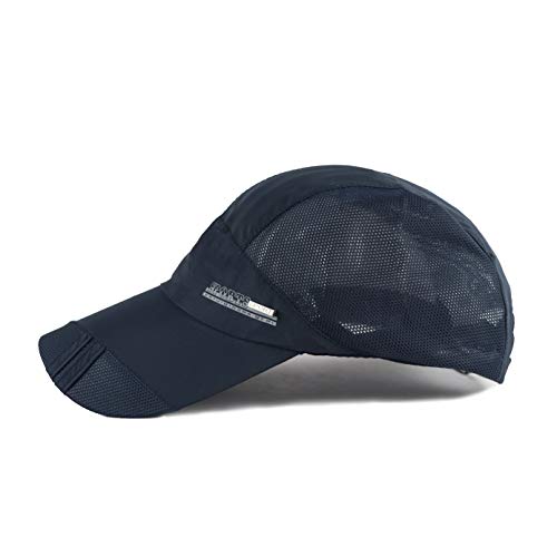 Image of iSWEVEN Summer Breathable Mesh Baseball Cap Quick Drying Hats for Men UV Protection Outdoor Cap