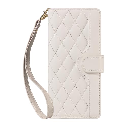 Ymyhyuxi Funda de piel con tapa para Samsung Galaxy A70, funda de negocios, tarjetero, funda para teléfono (blanco)