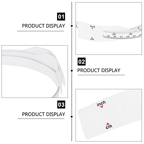Set 3 cintas métrica LIFKOME blanco 60cm flexible miniatura 2