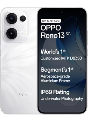 Image of Oppo Reno13 (Ivory White, 8GB + 128GB)-Without Offer