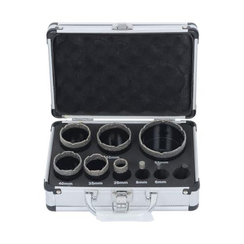 Set de 9 brocas diamantadas para cerámica y mármol