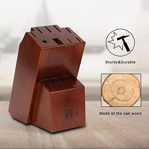 Knives Set for Kitchen, Vestaware 16-Piece Knives Set with Block Wooden, German Stainless Steel Forged Chef Knife Set Professional, Knife Block Set