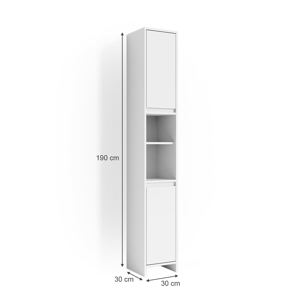 Vicco - Emma Badkameropbergmeubel - Praktisch En Compact, Wit