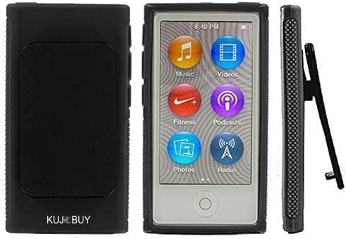 Miniatura 1 de Funda de goma TPU con clip para cinturón para iPod Nano de 7 generación 7G 7