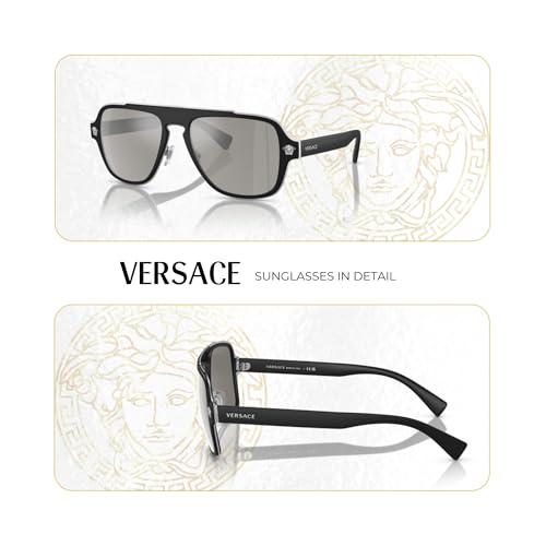 Image of Versace VE2199 MEDUSA CHARM Square Sunglasses For Men +BUNDLE with ACCESSORY EYEWEAR KIT