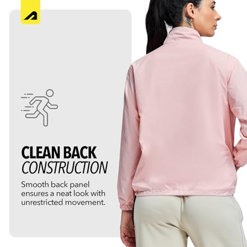 Image of Boldfit Windcheater Jacket for Women, Lightweight & Wind-Resistant with Reflective Cool Jacket for Women, Relaxed Fit-Stylish Windbreaker for Outdoor with Zipper Pockets