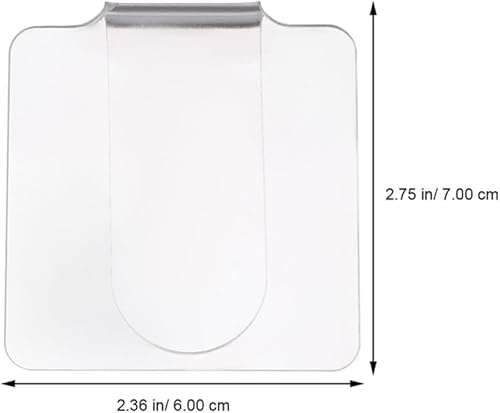 Mikinona 3pcs Acrylic Nail Tip Display Boards Handheld Transparent Palette for Nail Art and Photography Smooth Surface for Mixing Colors Gift