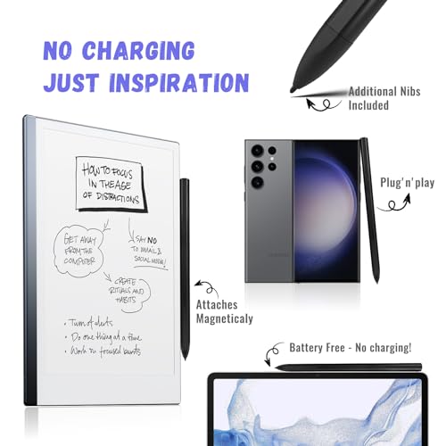 Puntas de repuesto y bolígrafos EMR con borrador digital para Kindle Scribe negro 5