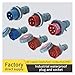 Waterproof Industrial Plug Connector 3-core 4-core 5-core 16A/32A Aviation Socket 1-Piece IP67(XM-2152)