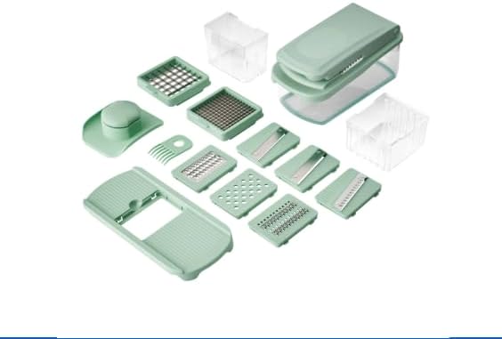 Miniatura 1 de Pioneer Woman Agatha - Cortadora y picadora de alimentos 8 en 1, verde (Agatha Green)