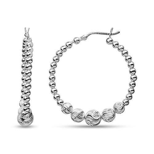 Boucles d'oreilles argent boules LeCalla hypoallergéniques