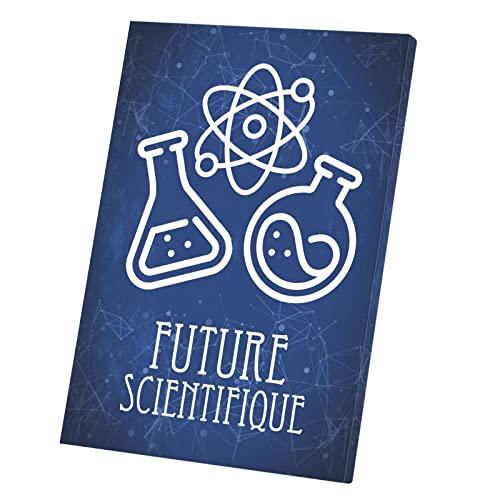 Poster Future Scientifique cadeau éducatif tableau toile enfant