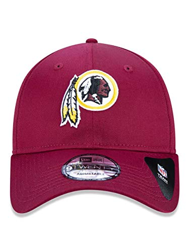 BONE 920 WASHINGTON REDSKINS NFL ABA CURVA STRAPBACK VERMELHO ESCURO NEW ERA
