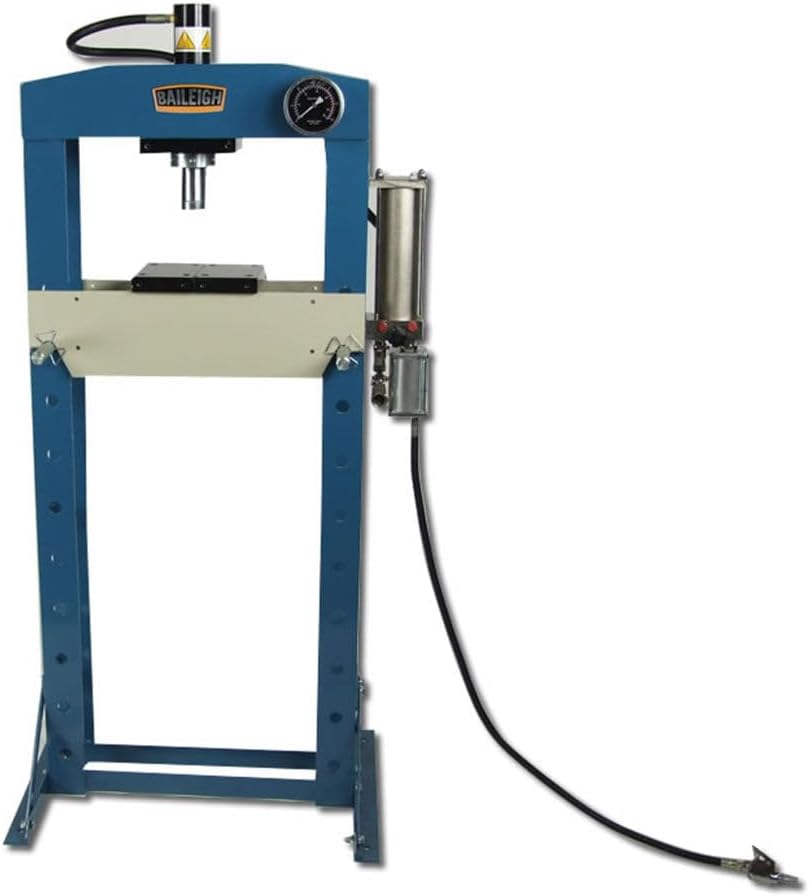 Baileigh 20 Ton Air/Hand Operated H-Frame Press, 7-1/2" Stoke, CE Approved