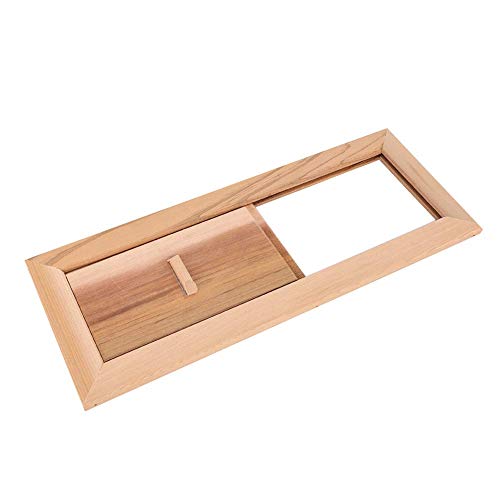 Grille d'aération bois de cèdre panneau ventilation porte équipement sauna