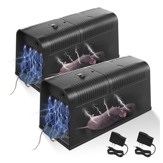 Electric Mouse Trap Zapper Powerful Rat Traps Indoor for Homes with Anti-Escape Door,Effective & Reusable Humane Rodent Zapper Electric Shock Killer for Home,Garage,Kitchens780126 (2)