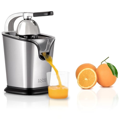 Presse agrumes électrique levier pour jus citron Orange pamplemousse SICILIA en Inox 160W Rapide, Automatique, Silencieux
