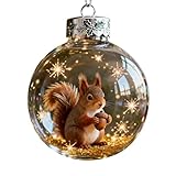 Matériau transparent : Fabriqué à partir de plastique transparent de qualité supérieure qui imite l'élégance du verre de cristal, cet ornement d'animaux en verre offre une clarté et une réfraction de la lumière exceptionnelles tout en étant durable et résistant aux chocs. Et elles sont faciles à accrocher et à exposer, assurant un plaisir durable et une utilisation sans souci pendant les fêtes.